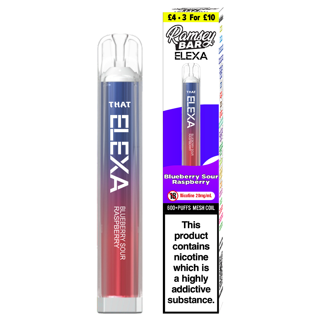 Ramsey Bar Elexa Disposable - Blueberry Sour Raspberry