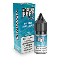 Moreish Puff Salts Bubblegum Lollies 10ml Nic Salt-10mg