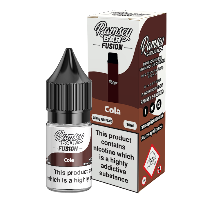Ramsey Bar Fusion Cola Ice 10ml Nic Salt