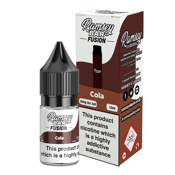Ramsey Bar Fusion Cola Ice 10ml Nic Salt