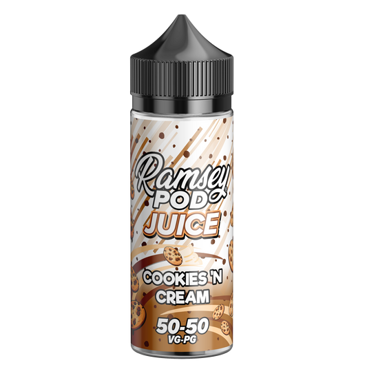 Cookies 'N Cream by Ramsey Pod Juice 100ml Short Fill