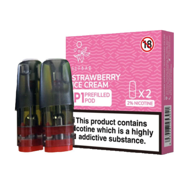 Elf Bar Mate 500 P1 Pre-filled pods 2ml - Strawberry Ice Cream