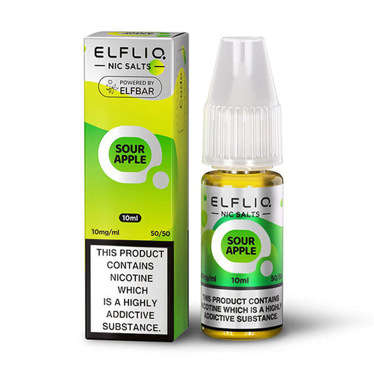 Elf Bar Elfliq Sour Apple 10ml Nic Salt