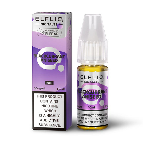 Elf Bar Elfliq Blackcurrant Aniseed 10ml Nic Salt