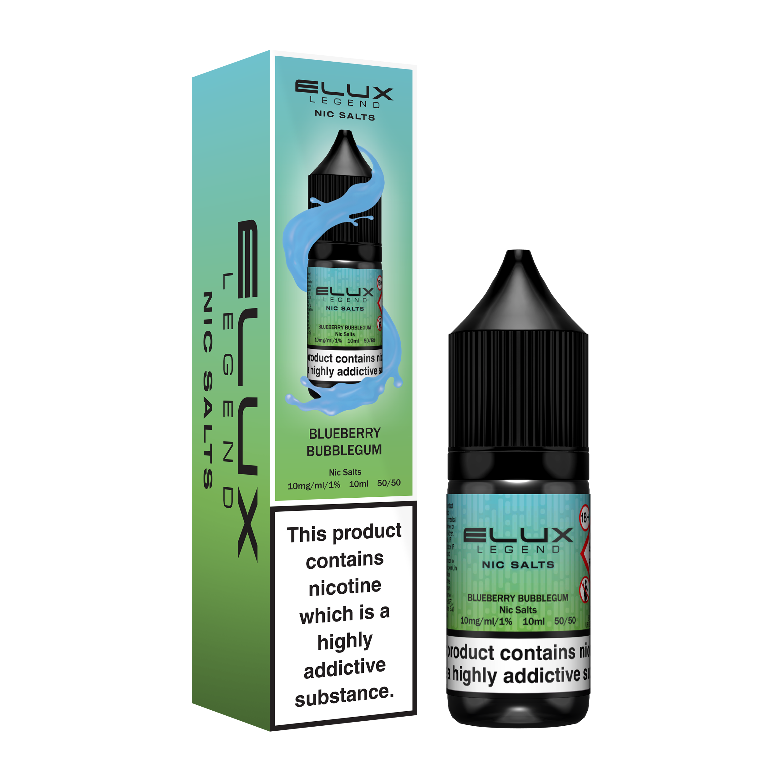 ELUX Legend Salts Blueberry Bubblegum 10ml Nic Salt