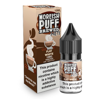 Moreish Puff Salts Flat White 10ml Nic Salt-10mg