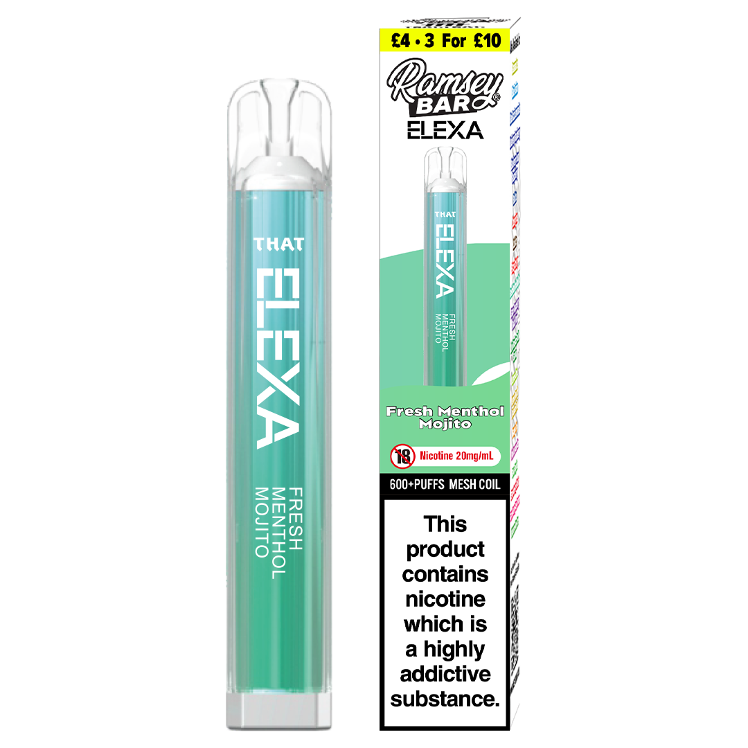 Ramsey Bar Elexa Disposable - Fresh Menthol Mojito
