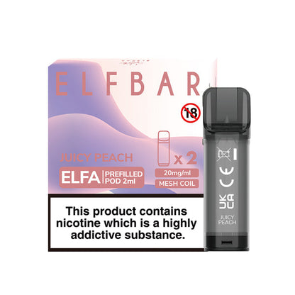 Elf Bar Elfa Prefilled Pods 2pcs - Juicy Peach