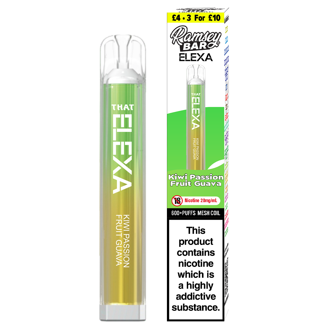 Ramsey Bar Elexa Disposable - Kiwi Passion Fruit Guava