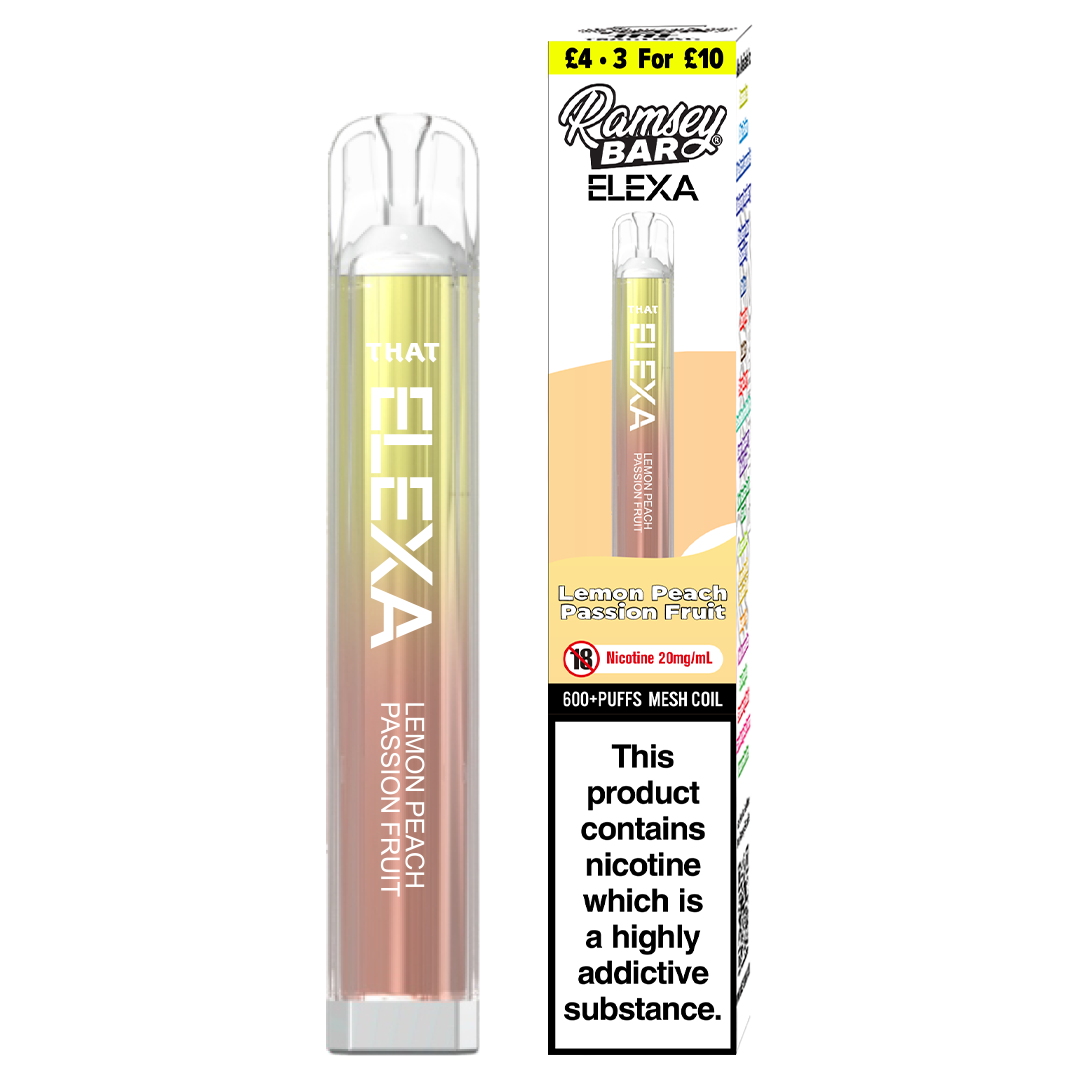 Ramsey Bar Elexa Disposable - Lemon Pech Passion Fruit