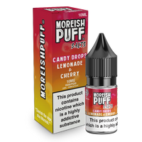 Moreish Puff Salts Lemonade & Cherry Candy Drops 10ml Nic Salt-10mg