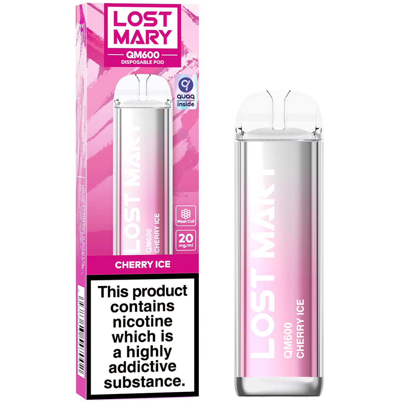 Lost Mary QM600 Disposable Vape Device (Short/OutofDate)