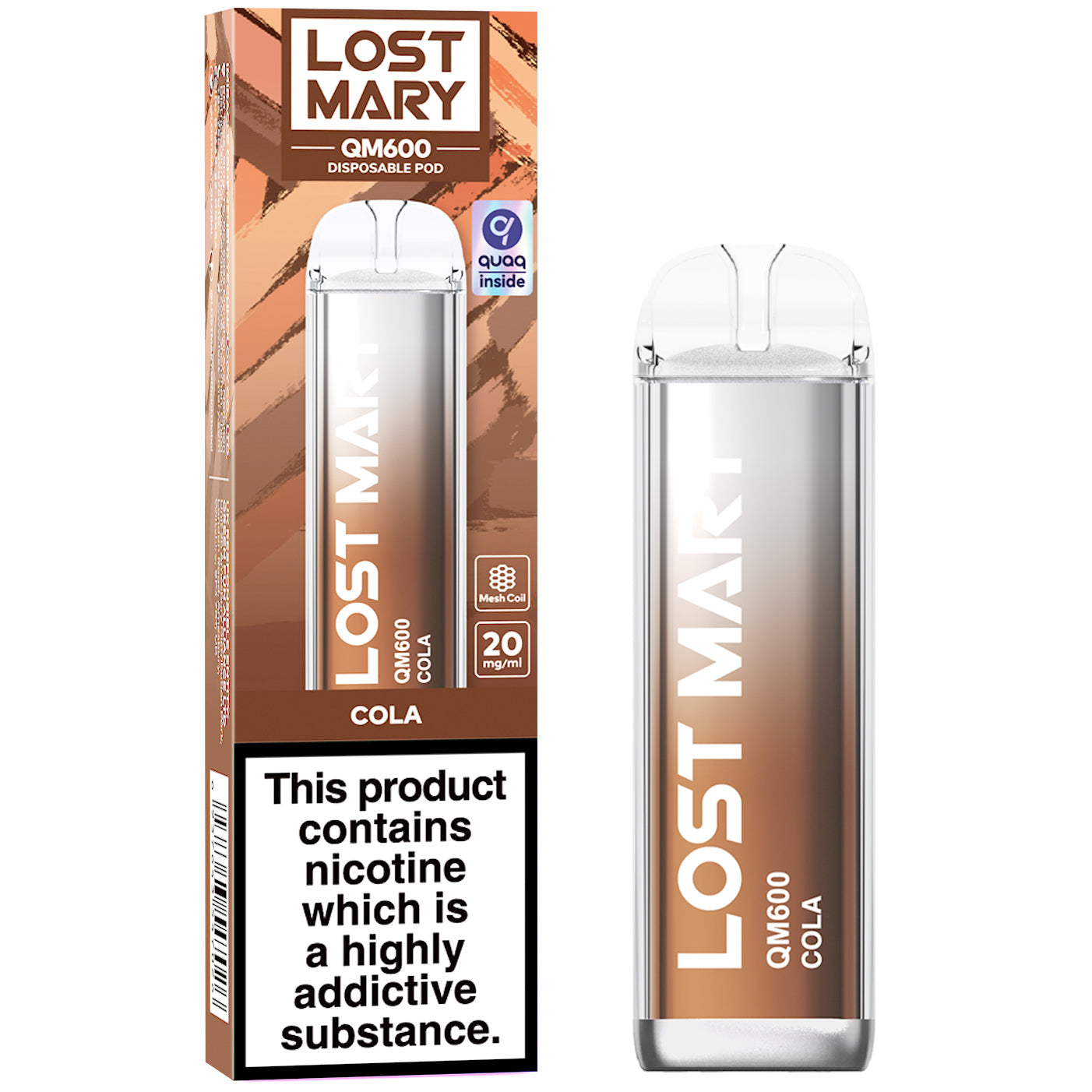 Lost Mary QM600 Disposable Vape Device (Short/OutofDate)