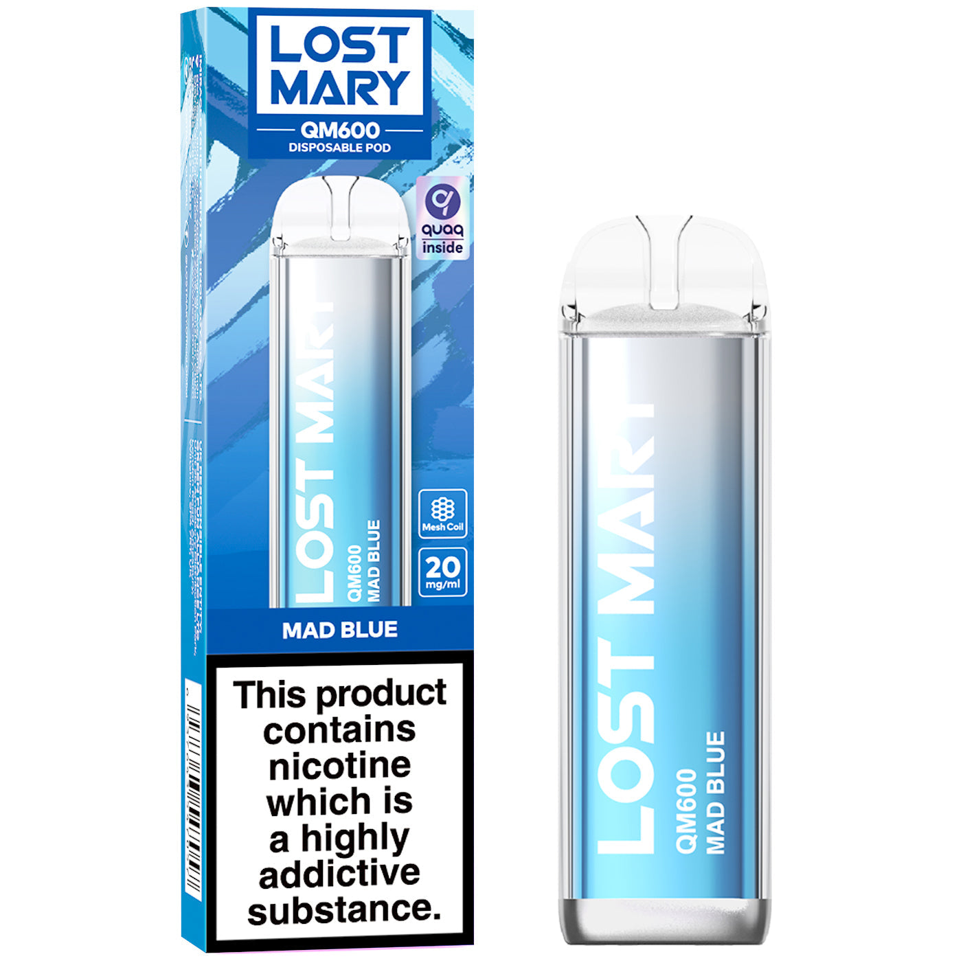 Lost Mary QM600 Disposable Vape Device (Short/OutofDate)
