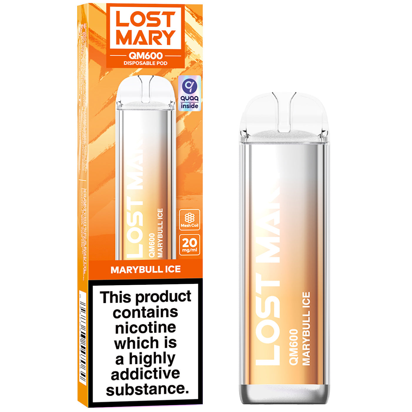 Lost Mary QM600 Disposable Vape Device (Short/OutofDate)