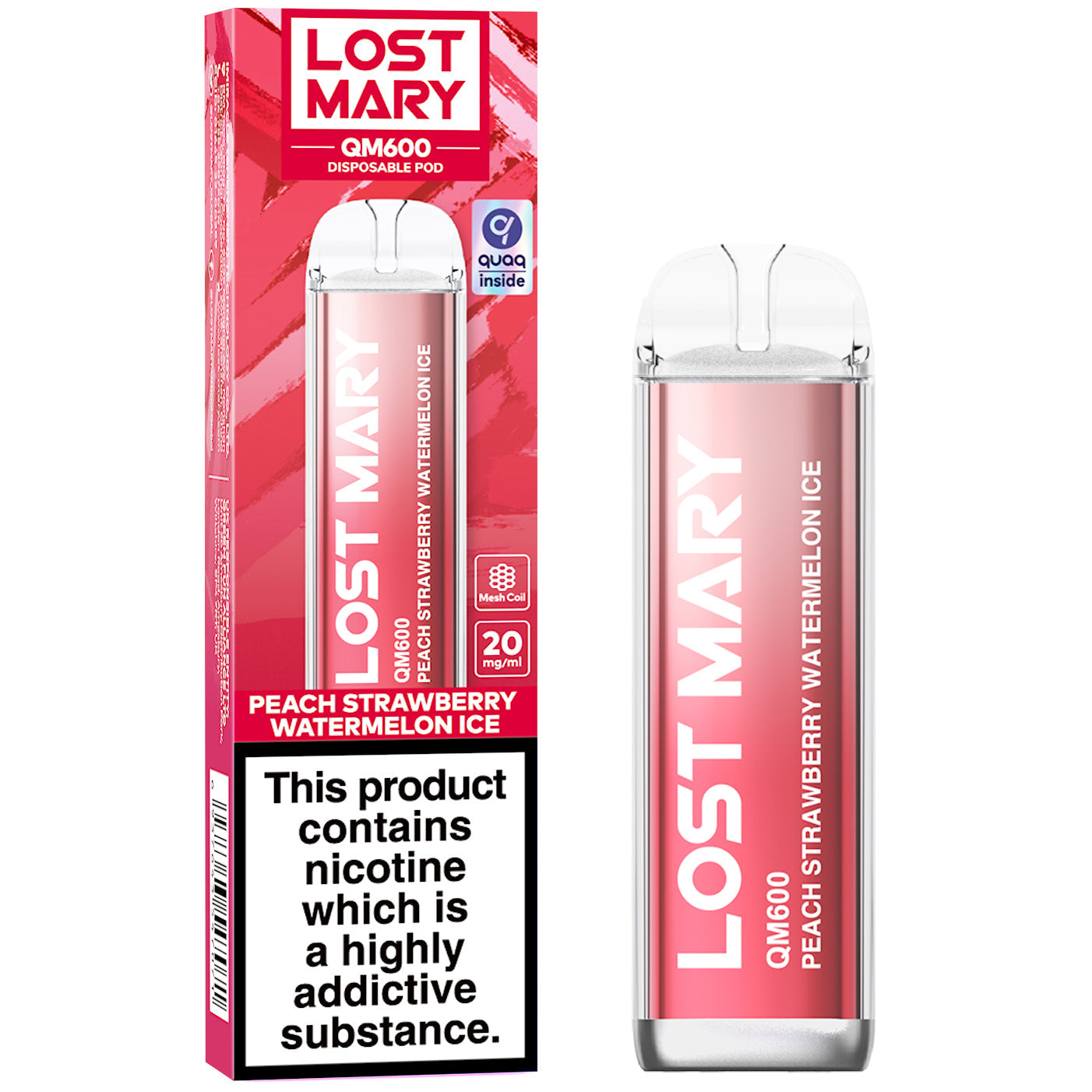 Lost Mary QM600 Disposable Vape Device (Short/OutofDate)