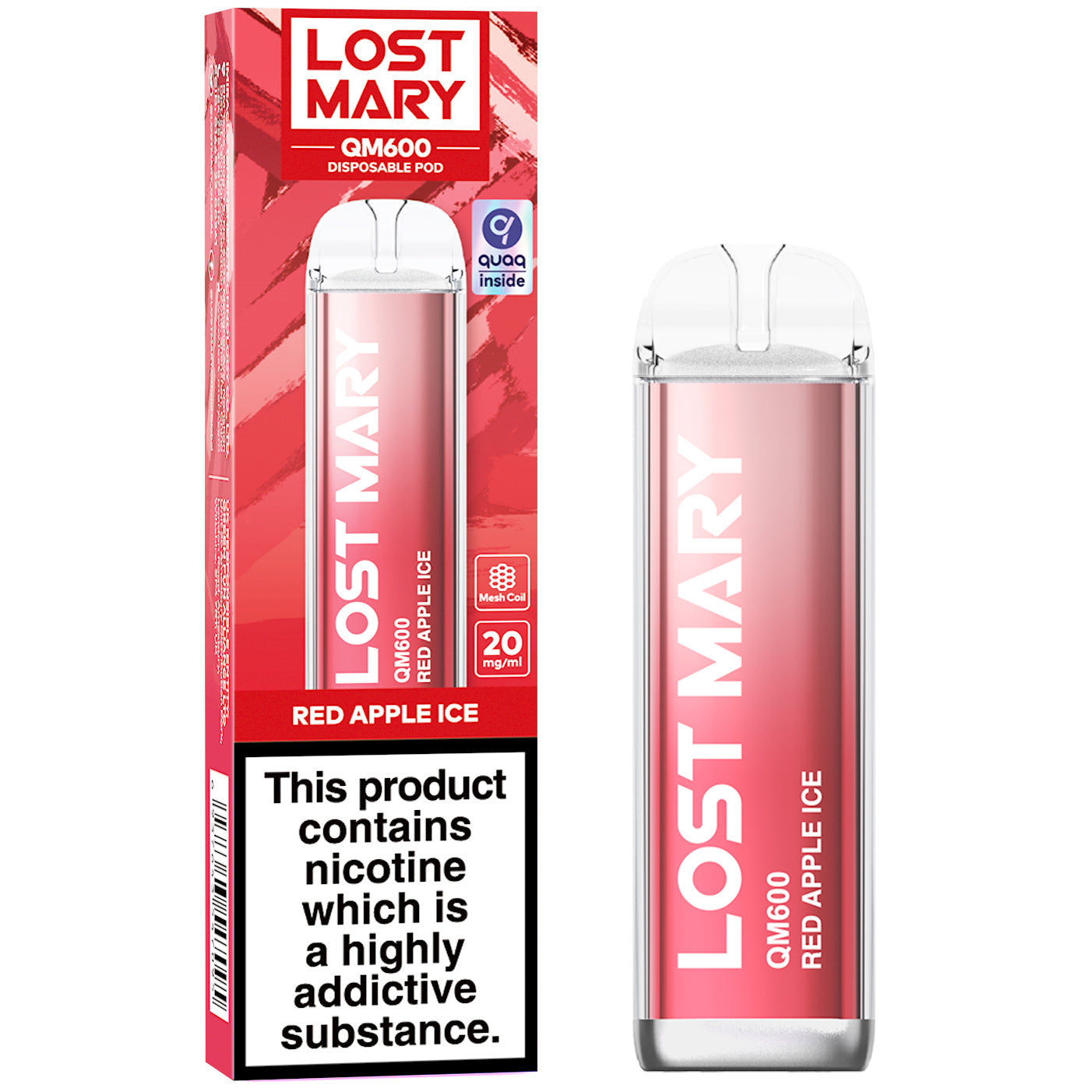 Lost Mary QM600 Disposable Vape Device (Short/OutofDate)