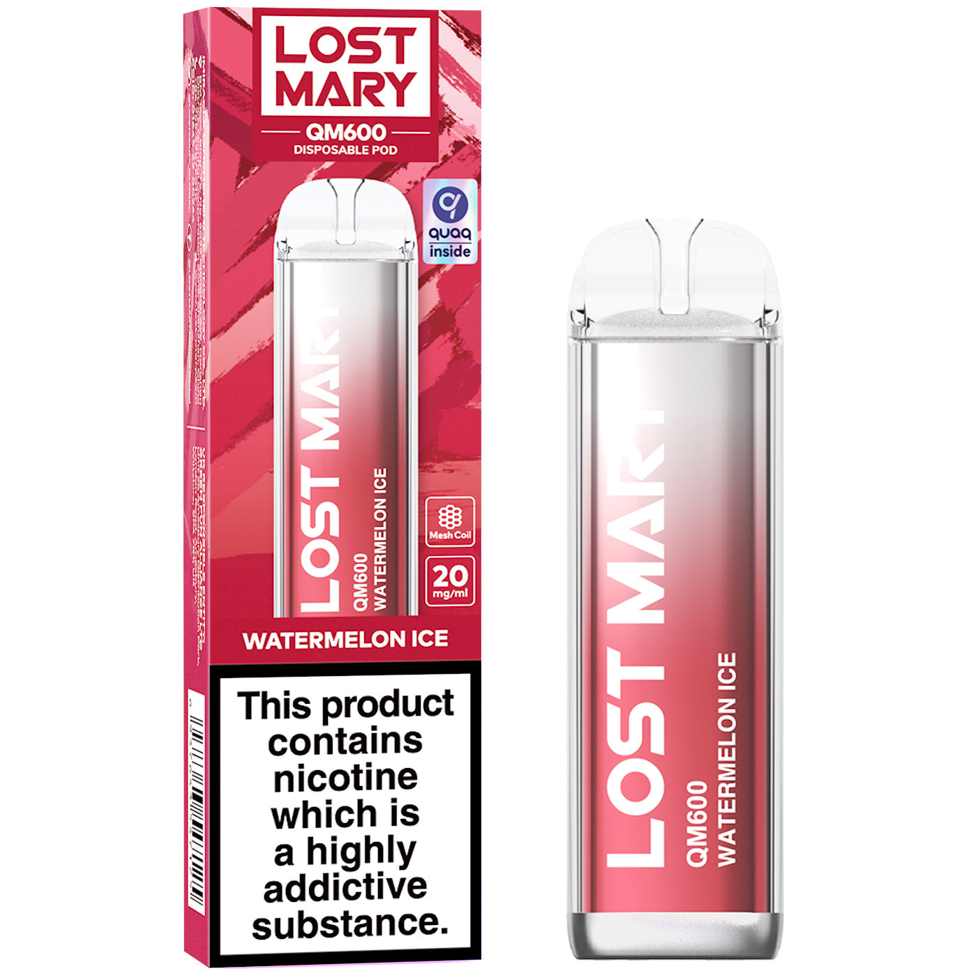 Lost Mary QM600 Disposable Vape Device (Short/OutofDate)