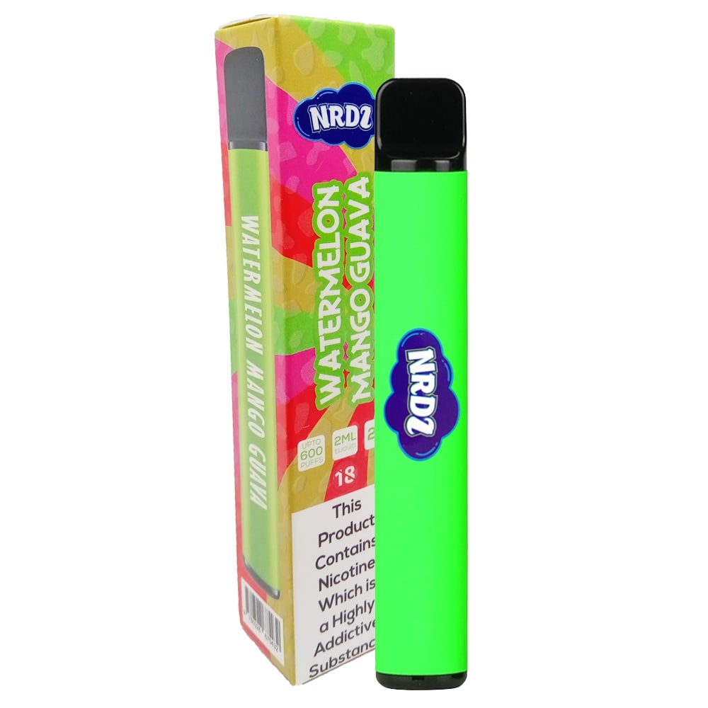 NRDZ 600 Puff Disposable Vape Device - Watermelon Mango Guava