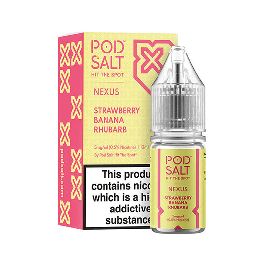 Pod Salt Nexus: Strawberry Banana Rhubarb 10ml Nic Salt