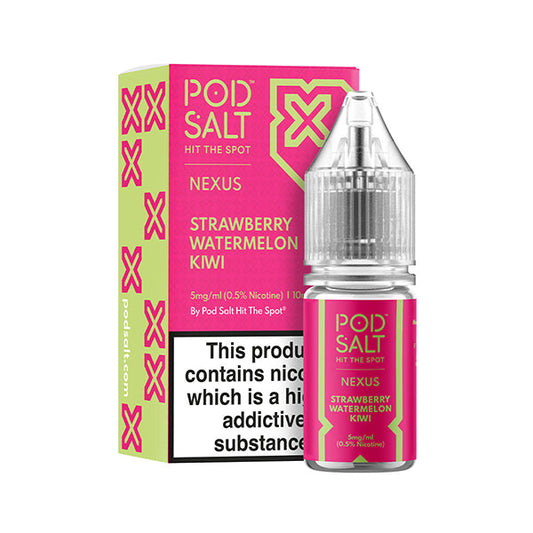 Pod Salt Nexus: Strawberry Watermelon Kiwi 10ml Nic Salt