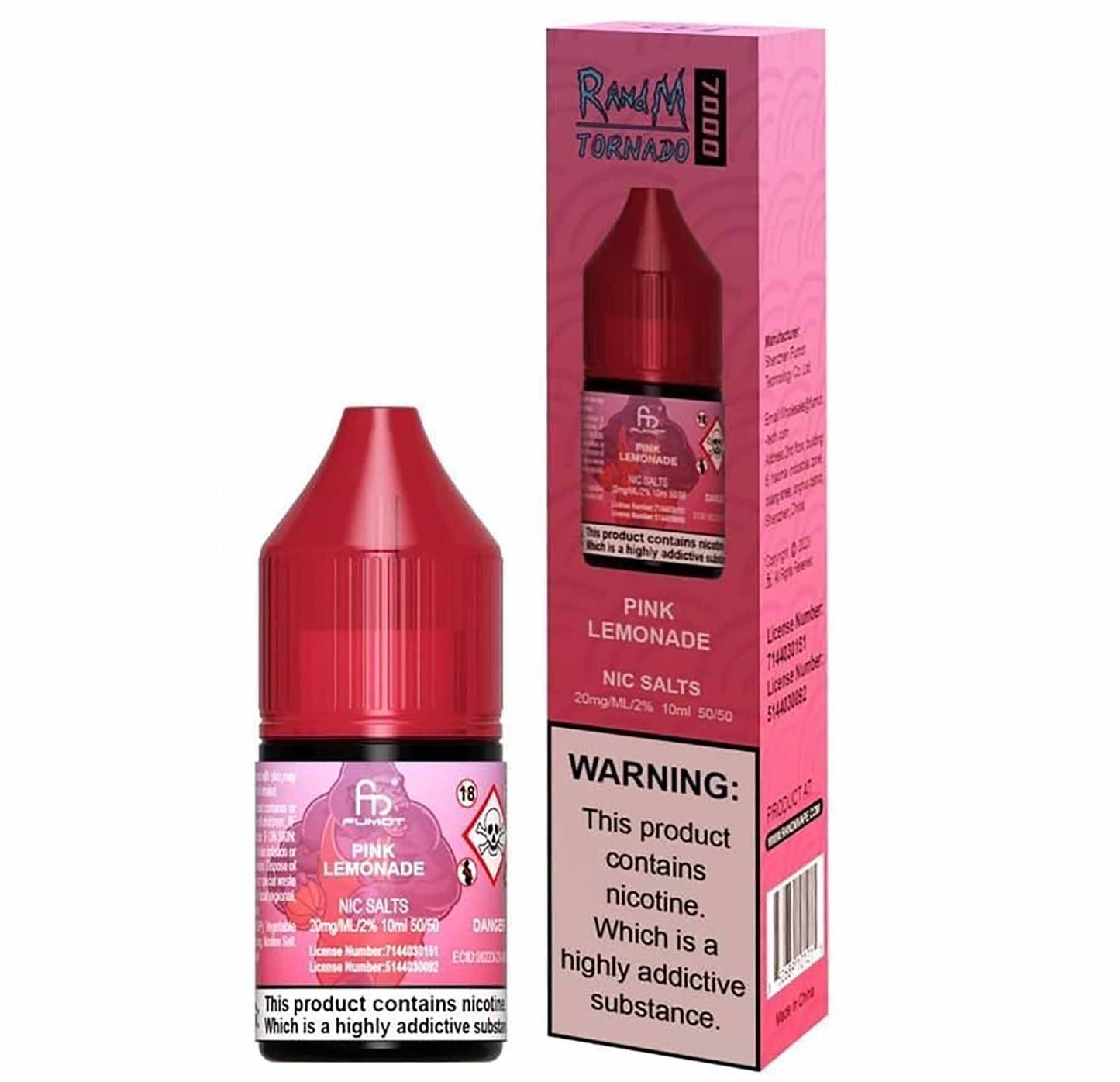 RandM 7000 Pink Lemonade 10ml Nic Salt