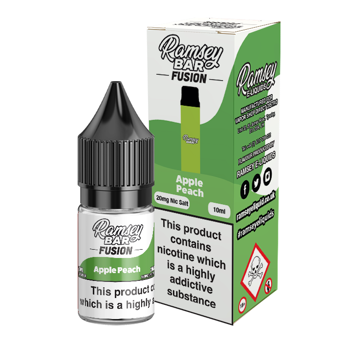 Ramsey Bar Fusion Apple Peach 10ml Nic Salt