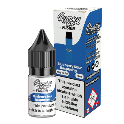 Ramsey Bar Fusion Blueberry Sour Raspberry 10ml Nic Salt