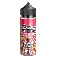 Raspberry Sherbet by Ramsey Pod Juice 100ml Shortfill