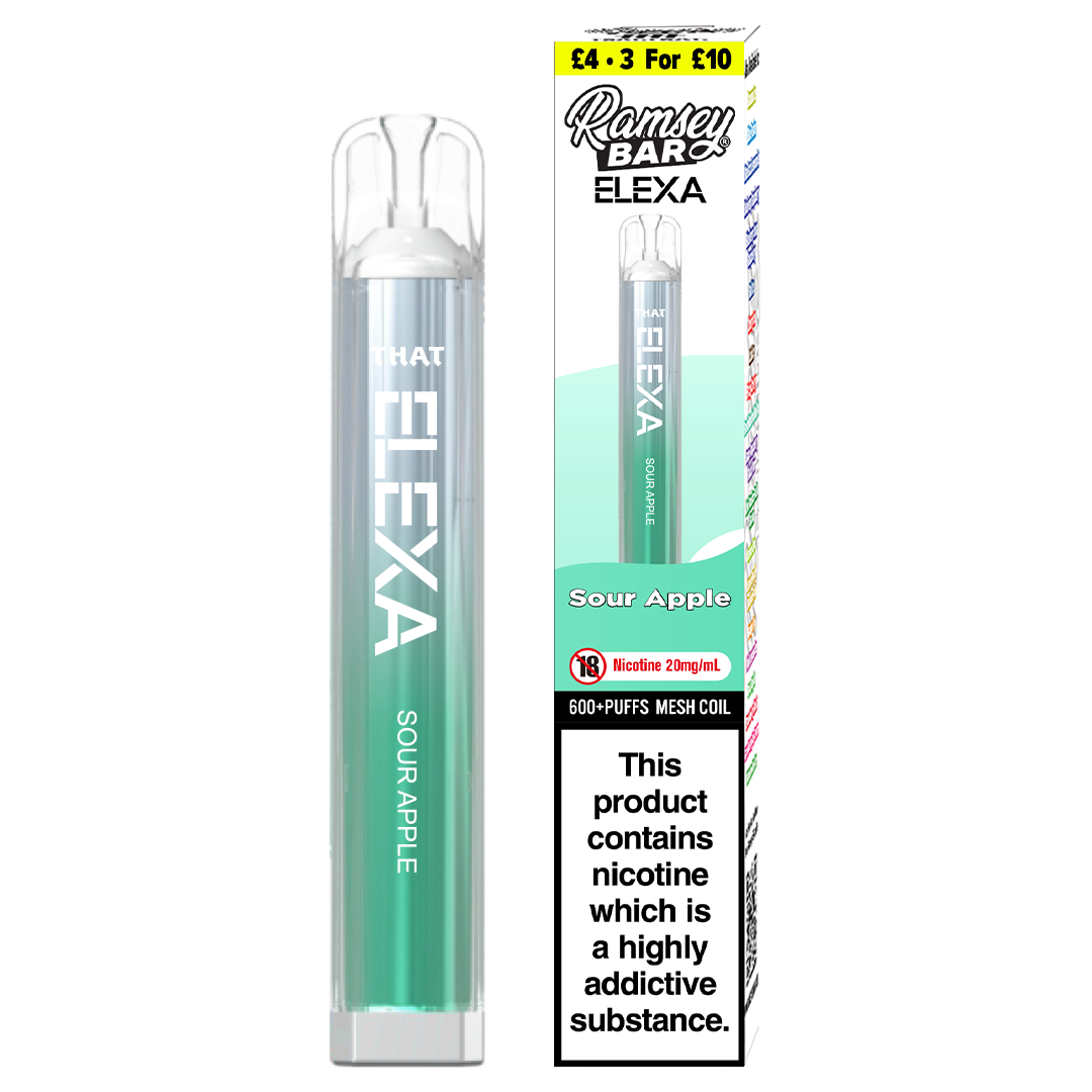 Ramsey Bar Elexa Disposable - Sour Apple