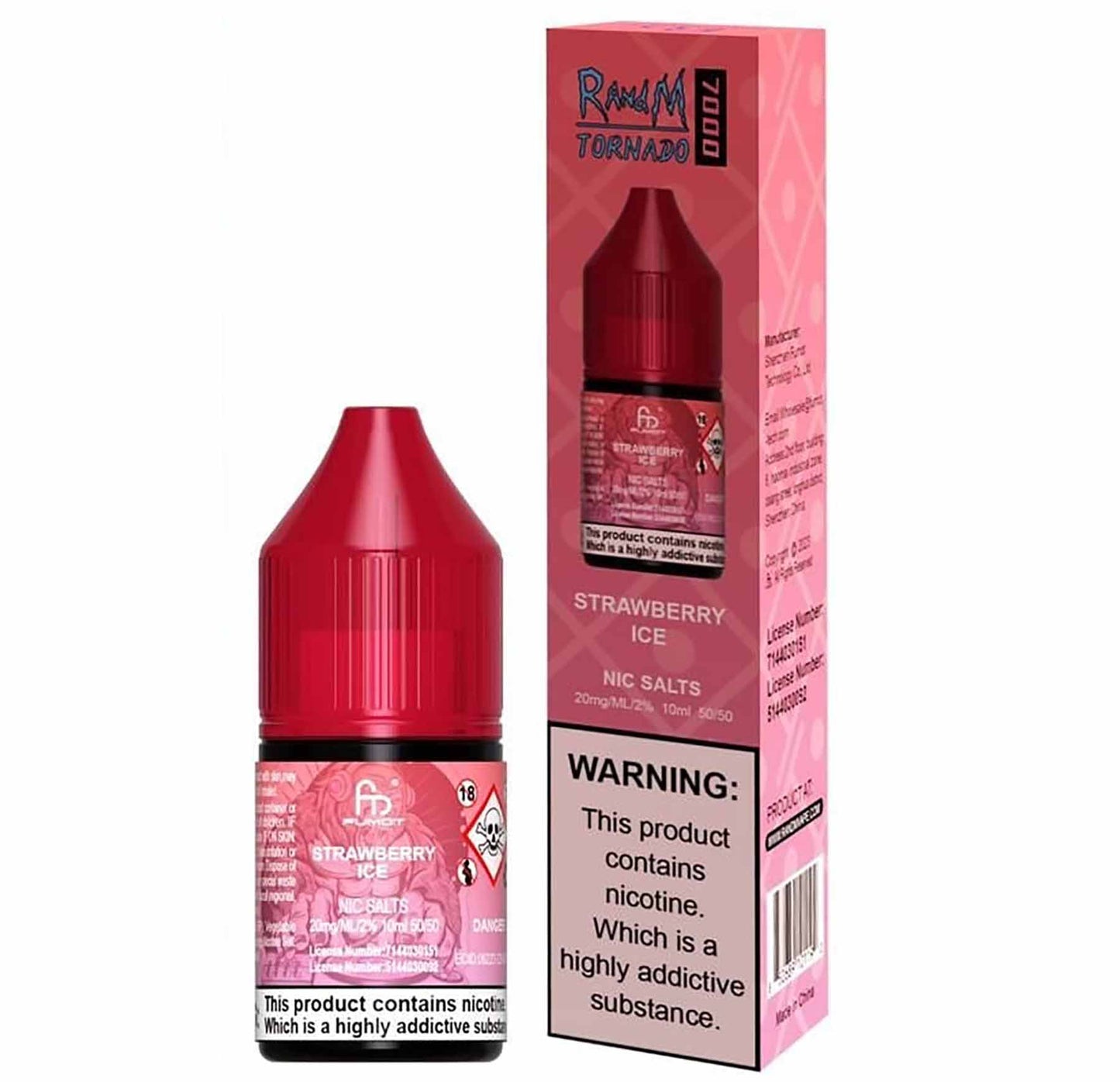 RandM 7000 Strawberry Ice 10ml Nic Salt