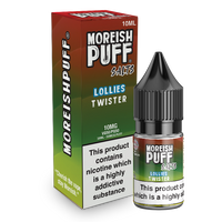 Moreish Puff Salts Twister Lollies 10ml Nic Salt-10mg