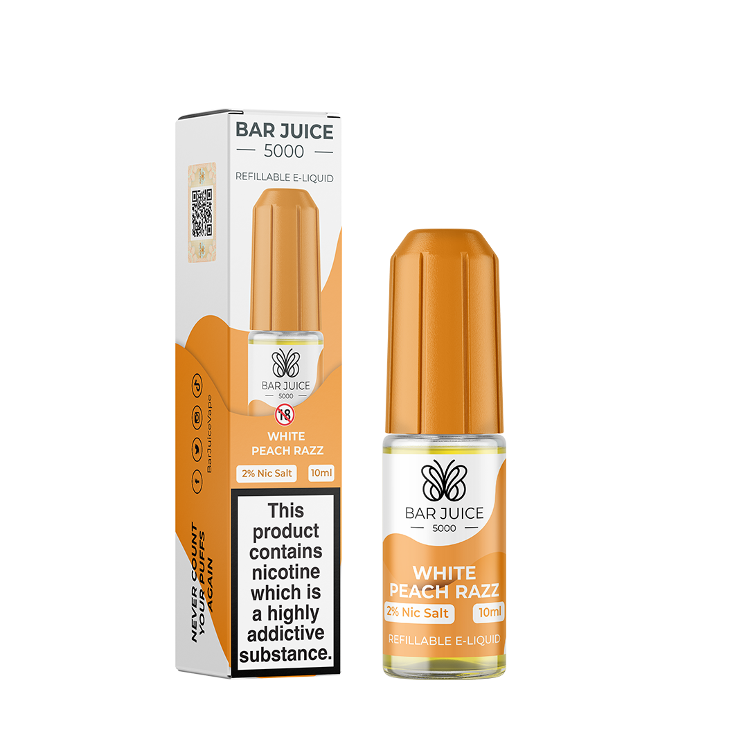 Bar Juice 5000 White Peach Razz 10ml Nic Salt