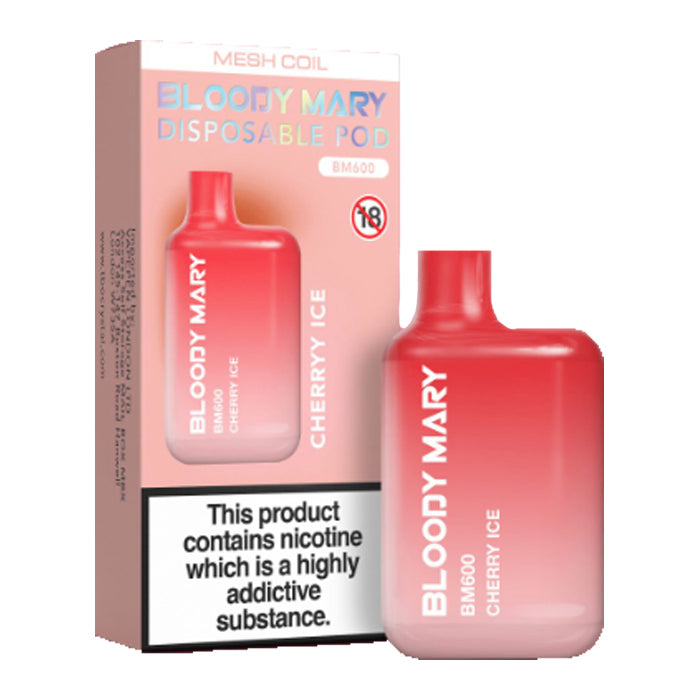 Bloody Mary BM600 Disposable Vape Cherry Ice