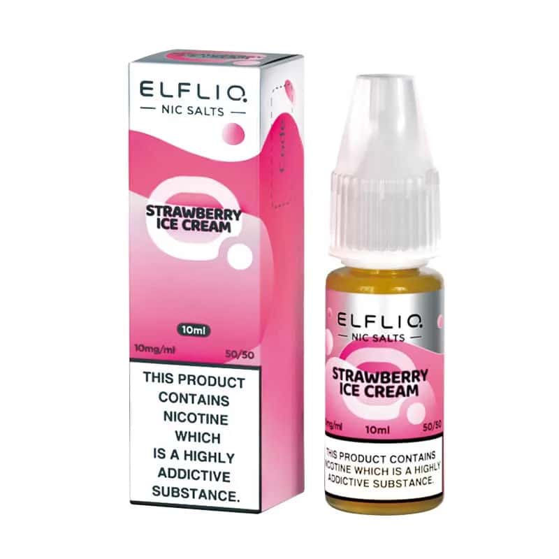 Elf Bar Elfliq Strawberry Ice Cream 10ml Nic Salt