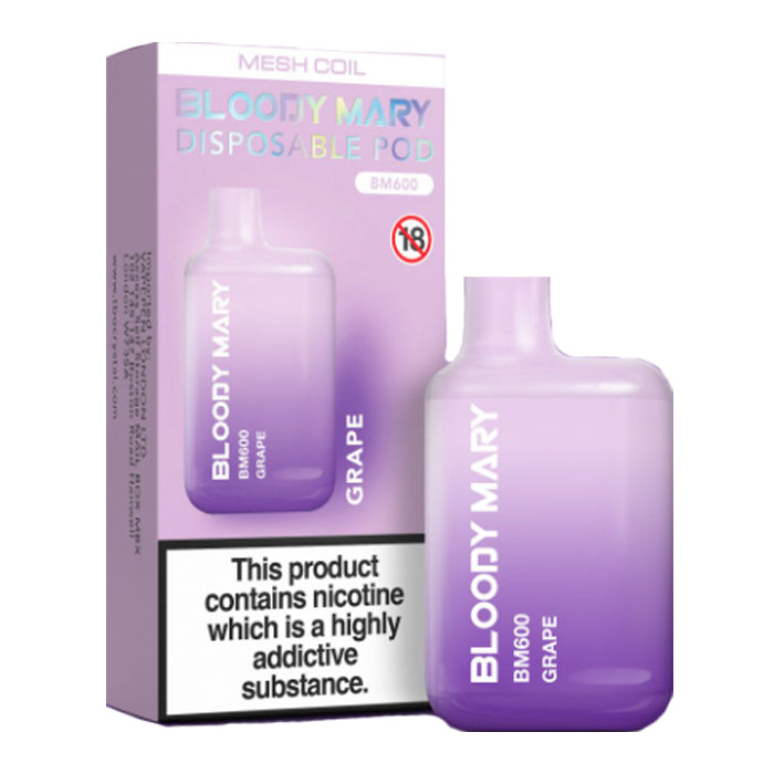 Bloody Mary BM600 Disposable Vape Grape