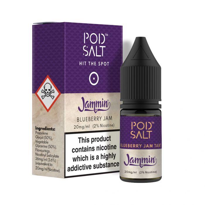 Pod Salt Jammin Blueberry Jam Tart 10ml Nic Salt E-Liquid