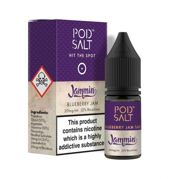Pod Salt Jammin Blueberry Jam Tart 10ml Nic Salt E-Liquid