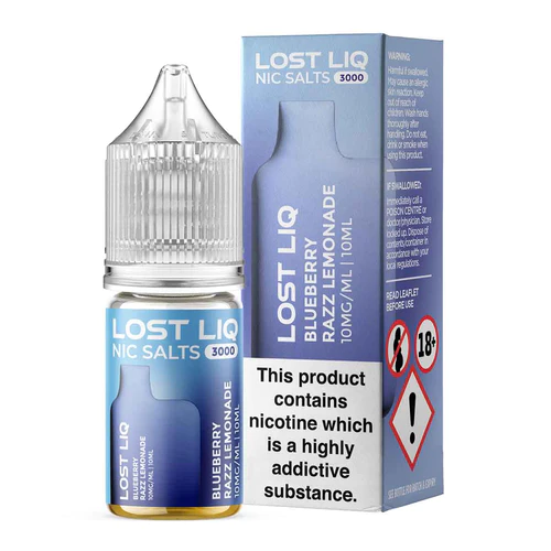 Lost Liq 3000 Blueberry Razz Lemonade 10ml Nic Salt