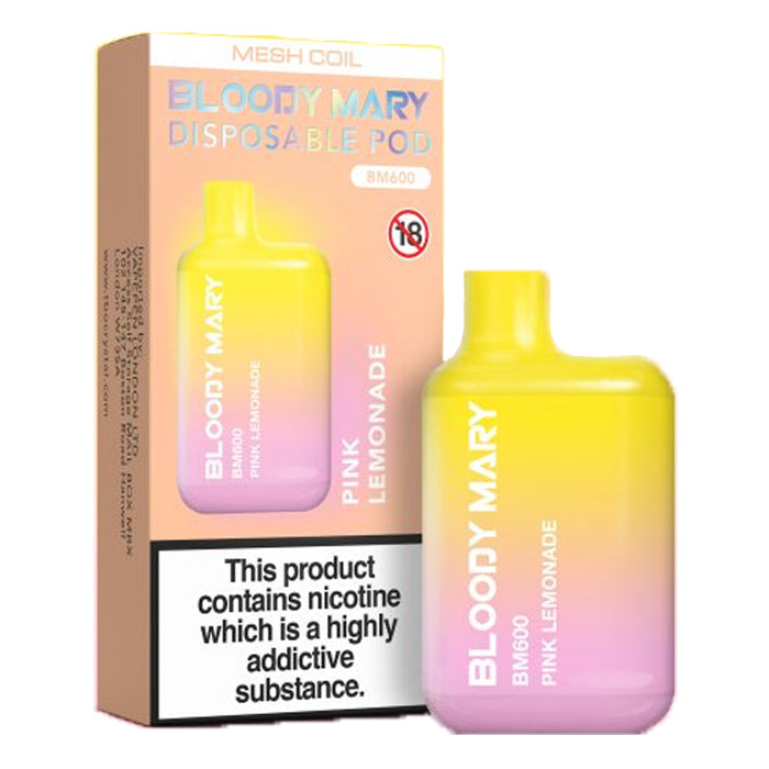 Bloody Mary BM600 Disposable Vape Pink Lemonade