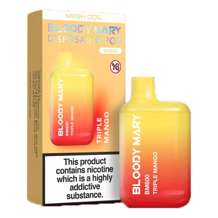 Bloody Mary BM600 Disposable Vape Triple Mango