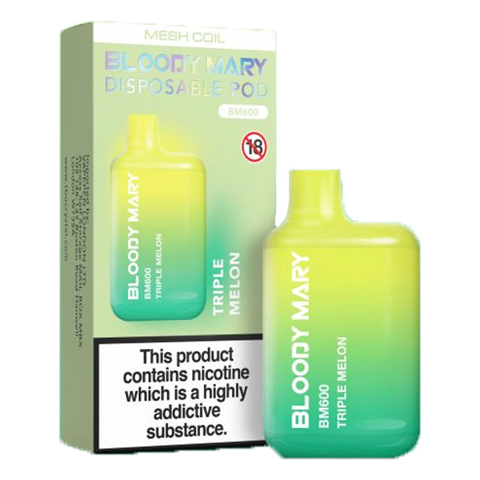 Bloody Mary BM600 Disposable Vape Triple Melon
